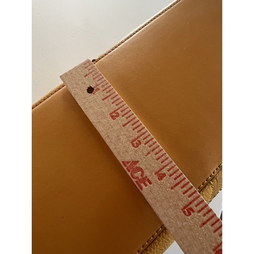 NEW Michael Kors Hyde large pebble leather satchel bag golden rod designer - Picture 16 of 16